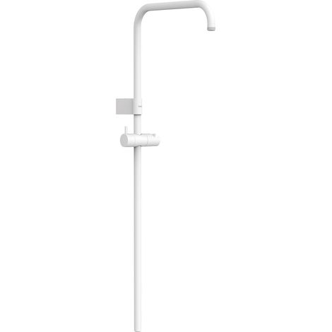 TRES 03463502BM OVER-WALL Barra de Ducha Adaptable a Grifo Termostático Mural con Conexión Compatible Color Blanco Mate - ref: 03463502BM