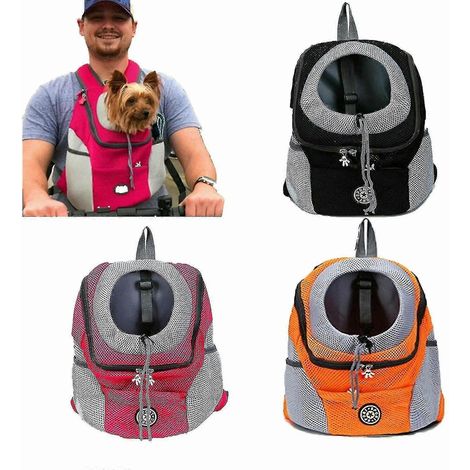 Sac à dos de voyage en filet pour chien/chiot, sac bandoulière portable Dy-Excellence (1/5)