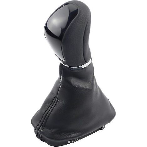 Pommeau de levier de vitesses automatique noir avec soufflet pour accessoires automobiles W203 W204 (1/5)