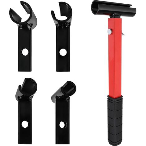 Llave para ajuste de bisagras de puerta, 1,52/1,87/2,18/2,48 cm, 4 tamaños, acero al carbono, herramienta para espaciar las bisagras