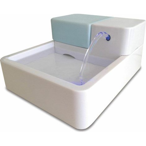 Automatischer LED-Trinkbrunnen für Haustiere mit Kohlefilter und Wasserumwälzung (1,8 l, 20 × 25 × 11 cm) (1/5)