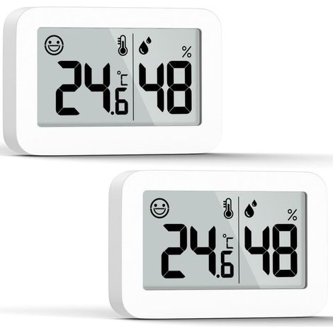 mini hygromètres thermomètres d'intérieur, jauge d'humidité avec Celsius (℃), moniteur de température numérique pour cave à serre, chambre de bébé, cave, incubateur de reptiles (1/5)