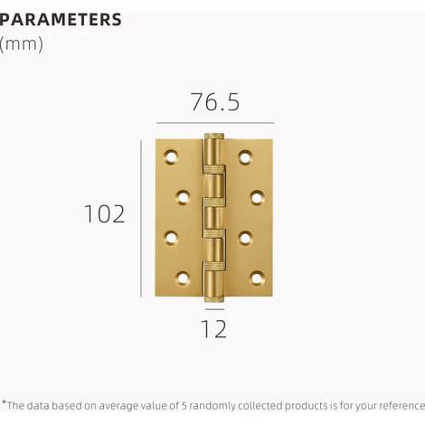 (H4016-SB) Charnières de porte en laiton moleté Doorroom, rainure libre, épaisseur lisse et silencieuses, 4 et 5 pouces (1/5)
