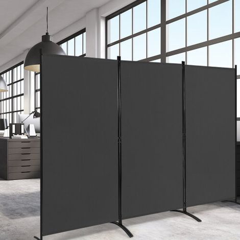Folding Room Divider 3 Panel Wall Privacy Screen Protector (1/3)