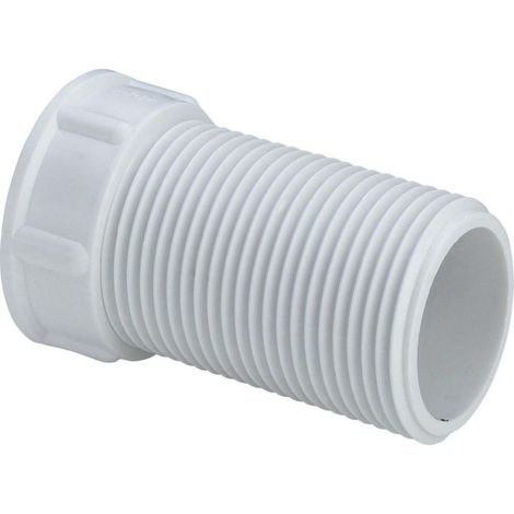 Viega – Raccord PE rallonge 131623 G 1x50mm – Filetage plomberie – Pour raccordement fileté – Plastique blanc