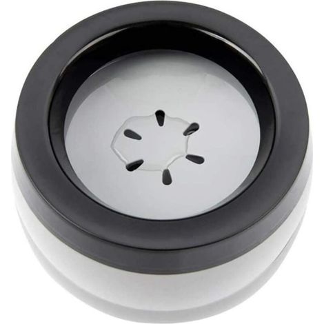 1 bol antidérapant pour chien et chat, en acier inoxydable, incliné 15°, anti-débordement, dimensions 18,9 x 9 cm, usage intérieur et en voiture (1/3)