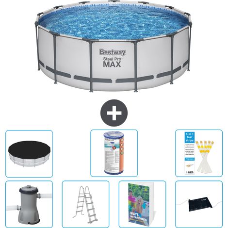 Bestway Piscina Bestway Steel Pro MAX Rotonda - 427x84 cm - 8-pezzi  S619 (1/4)