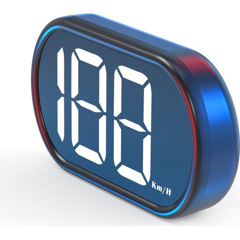 Ortviai Afficheur Tête Haute GPS pour Voiture & Camion – Compteur Numérique KM/H, Écran HD 3", Installation Plug & Play
