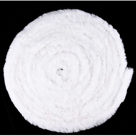 Faux Fur Christmas Garland - Christmas Tree Decoration Accessories - 12m x 5cm Wide Ornamental Ribbon