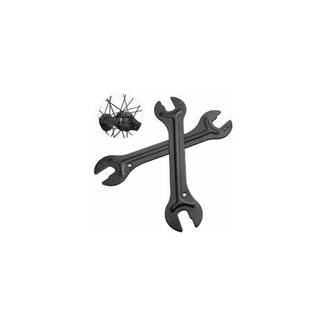 2-teiliges Fahrradnabenschlüssel-Set, 13/14/15/16 mm Konusschlüssel, Fahrradkonusschlüssel, zur Reparatur von Fahrradpedalen und Radnaben, Fahrradreparaturwerkzeug-Zubehör - Crezuo (1/4)