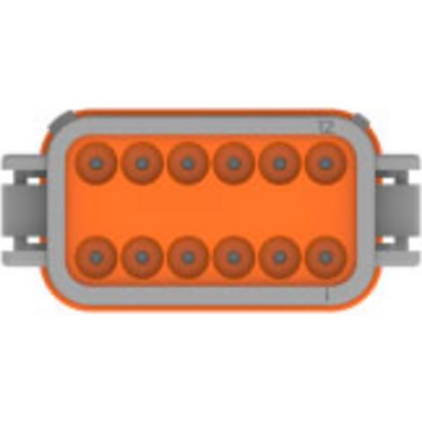 TE Connectivity DT06-12SA Rundstecker Buchse, gerade Gesamtpolzahl: 12 Serie (Rundsteckverbinder): D (1/5)