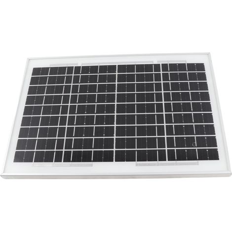 Panneau solaire 10W pré-percé monocristallin étanche 18V pour éclairage extérieur hors réseau (1/5)