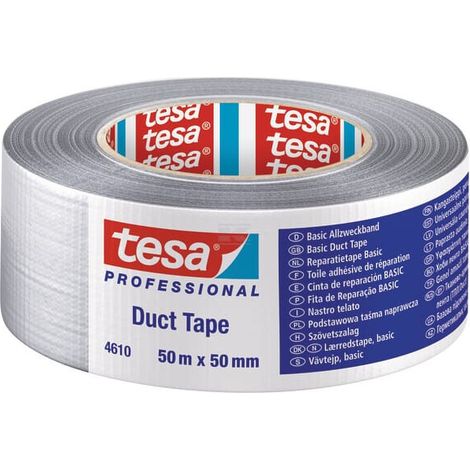 Cinta adhesiva b谩sica negra 50 mm x 25 m TESA T046100000301