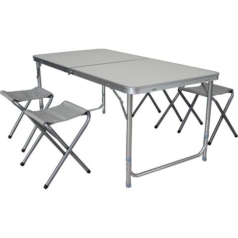 5-teiliges Campingmöbel Set mit 4 Hockern-MMC330874 (1/3)