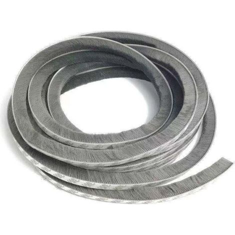 Striscia sigillante autoadesiva per porte e finestre, striscia a spazzola antipolvere, guarnizione a spazzola da 10 m per porte e finestre, per sigillare le fessure tra porte e finestre (9 mm x 9 mm, (1/3)
