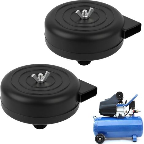 Set di 2 filtri di aspirazione con silenziatore per compressori a pistoni, filettatura esterna da 16 mm (3/8PT), per ridurre il rumore e filtrare l'aria (1/5)
