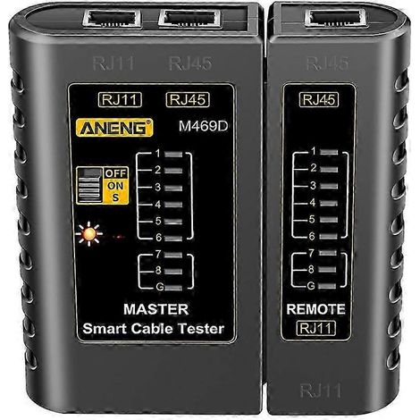 Testeur de câbles réseau ANENG M469D RJ45, testeur de câbles réseau RJ11/RJ12/CAT5/UTP (1/5)