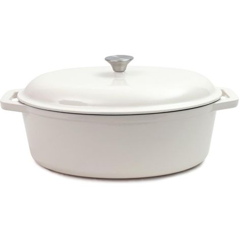 Marmite ovale en fonte Tierra 36 cm 7,5 L Crème NOIS (1/4)