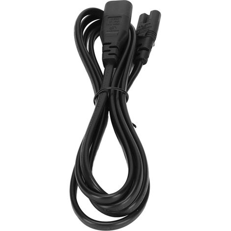 Câble d'alimentation IEC320 C8 vers IEC320 C7, étanche et résistant à la chaleur, rallonge de 1,8 m (5,9 pi), 100-240 V (1/4)