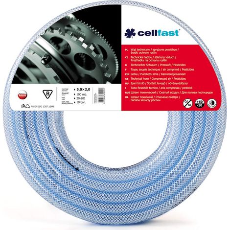 Cellfast TECHNISCHER - Manguera técnica (6 × 2 mm, 50 m), Color Azul
