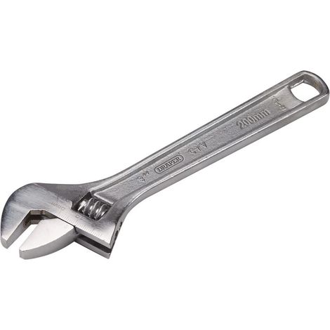 Draper 70396 Adjustable Wrench – 200mm (8-inch) Heavy-Duty Spanner for Plumbing and Mechanical Repairs (1/4)