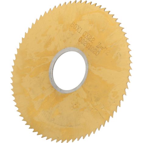 Kreissägeblatt mit feiner Verzahnung, aus hochfestem, titanbeschichtetem Stahl, 80 x 1 mm (1/5)