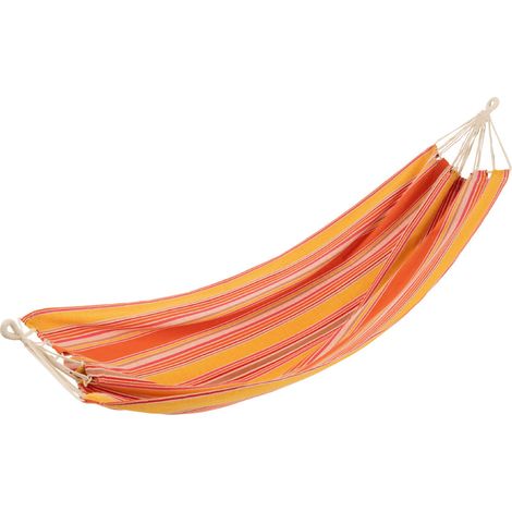Hamac en Tissu "Rayures" 200cm Orange (1/4)