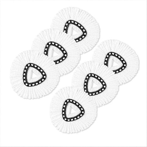 6er-Pack Ersatzköpfe für O-Ceda-Wischmopps, maschinenwaschbar und leicht austauschbar. Für gründliche Reinigung. (1/5)