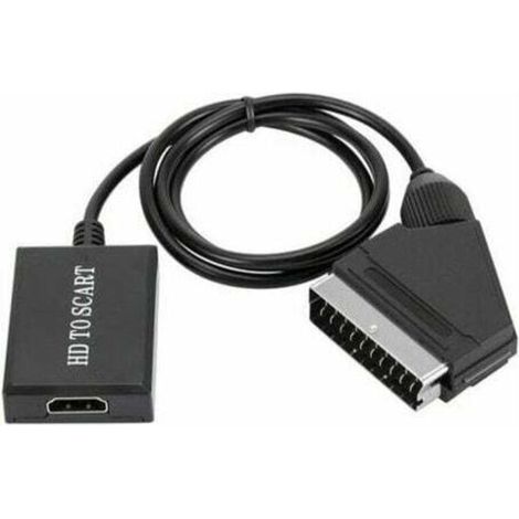convertisseur hdmi vers péritel adaptateur audio vidéo hd 1080p pour hdmi vers péritel Sky Box Stb (1/4)