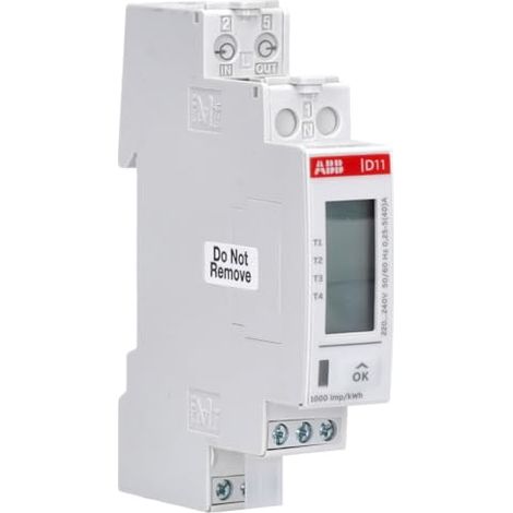 ABB D11 15-M 40 MODBUS COMPTEUR COURANT ALTERNATIF 40 A MODBUS RTU MID 1DO+1DI 2CMA241665R1000
