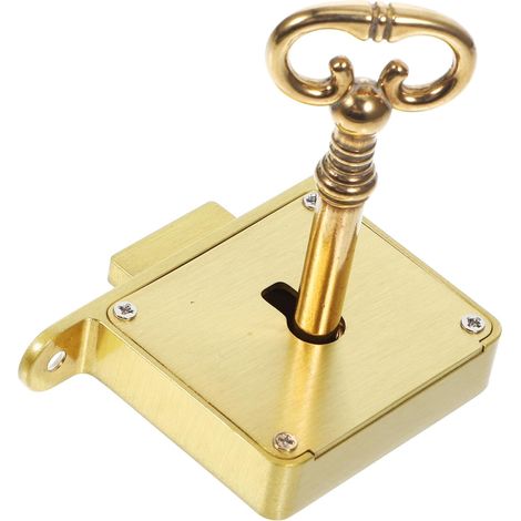 Serrure de tiroir Cabilock en laiton vintage pour meubles (1/5)