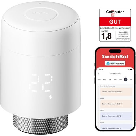 Thermostat de radiateur connecté, contrôle Via Bluetooth (1/5)