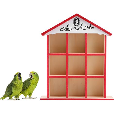 Nid Oiseaux En Bois - Maison Decorative Pour Jardin - Structure Resistante Aux Intemperies - 1 Piece (1/5)