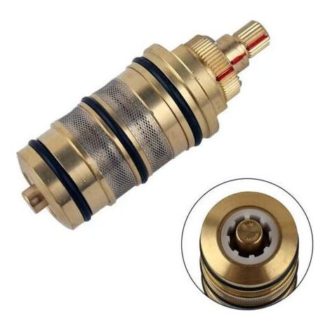 Cartouche thermostatique en laiton pour mitigeur de douche – Pièce de rechange précise, compatible avec les robinets de salle de bain, installation facile (1/4)