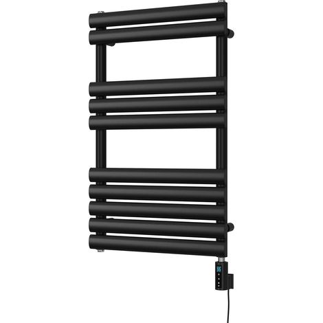 Omeara - Black Electric Towel Rail H825mm x W500mm 300w Thermostatic WIFI (1/3)
