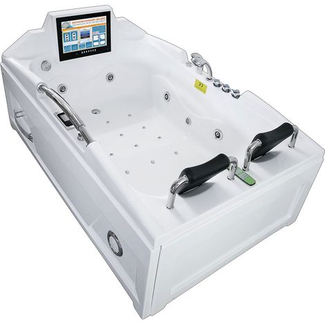 AcquaVapore Whirlpool Vollausstattung Pool Badewanne Wanne mit TV T18R 120x188cm