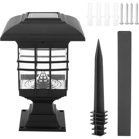 Lampada da giardino a LED ad energia solare, impermeabile IP65, lampada decorativa per esterni per giardino, cortile, luce bianca (1/5)