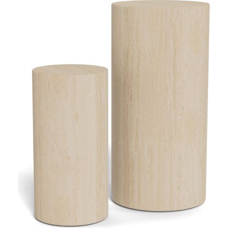 Conjunto de mesas auxiliares Norsica 912, Beige