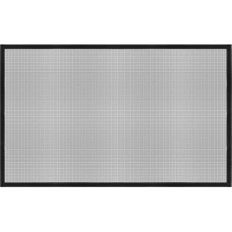 Fensterschutzgitter, 31" x 59" DIY Fiberglas-Netz Schwarz mit Haken- und (1/5)