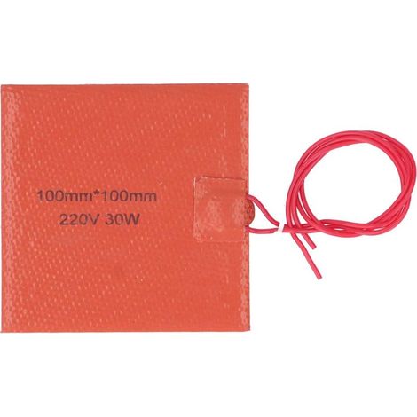 1 Heizmatte – Flexibles Silikon – Präzise Erwärmung bis 200 °C – Für Labor- und Industrieanwendungen – Schwarz – 10 x 10 cm (1/5)