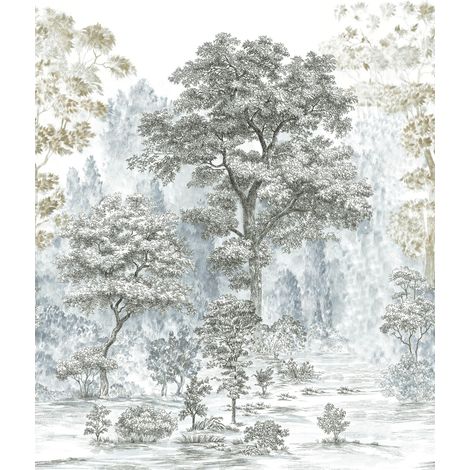 Papier peint panoramique naturel Racines Émergeantes (1/5)