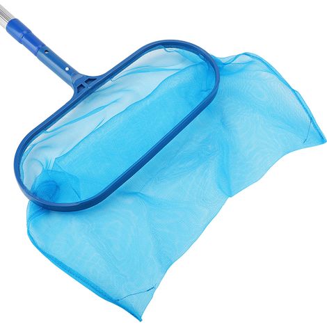 Épuisette de Nettoyage pour Piscine avec Perche Télescopique et Filet à Mailles - Outil Efficace pour Bassin et Étang