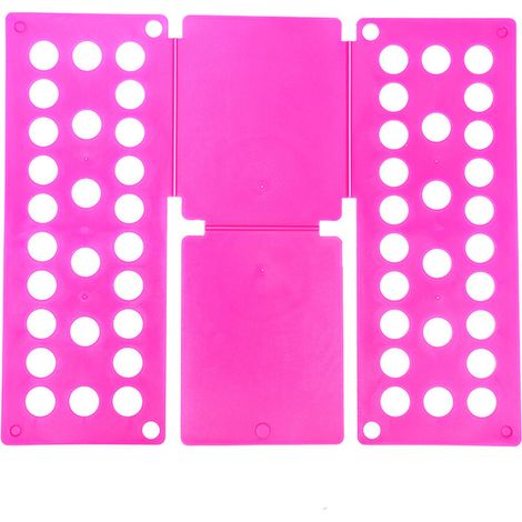 Ausilio portatile e regolabile per piegare il bucato - magenta