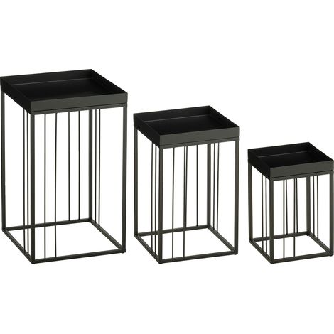 Mica Decorations Table d'appoint Noir H50xl30xL30cm (1/5)