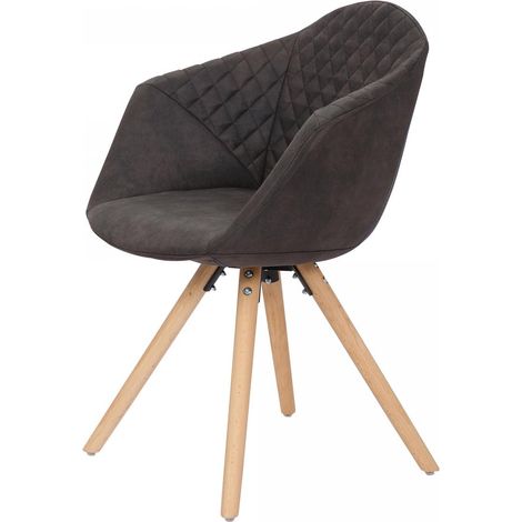 Fauteuil semi artisanal LOT DE 2 APA 55x59 noir et marron