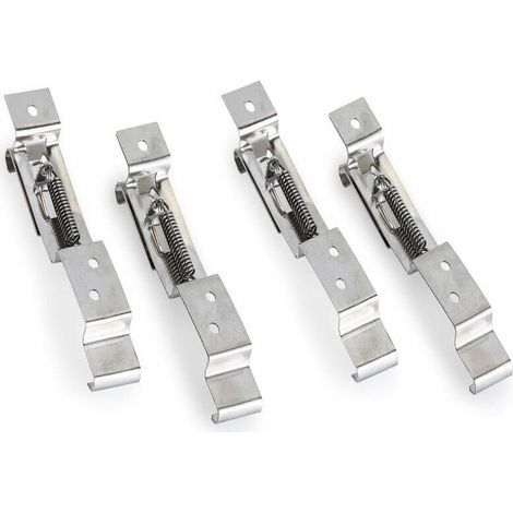 4-piece car license plate holder, trailer license plate clamp/license holder, pair of stainless steel springs (1/5)