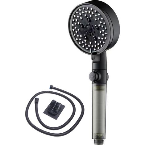 1 Pommeau de douche,5 modes,filtre PP,flexible 1,5m,support mural,salle de bain (1/5)