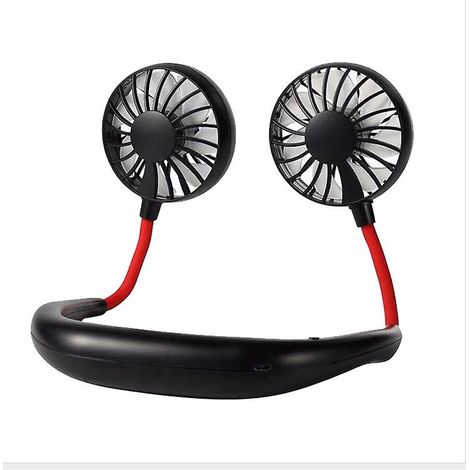 Wiederaufladbarer, freihändiger, tragbarer Nackenventilator per USB für den Innen- und Außenbereich (1/4)