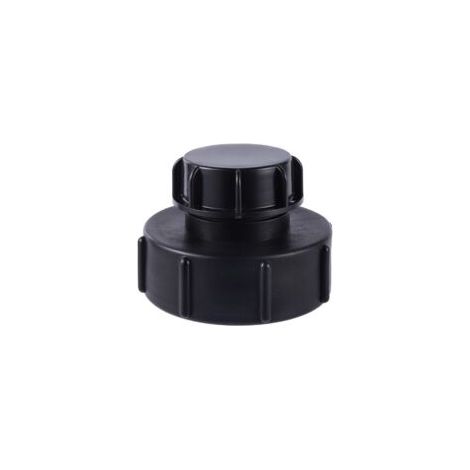 Adaptador para tanque IBC S100 x 8 - Para reductor S60 x 6 - Rosca gruesa con tapa - Manguera de jardín - Adaptador para grifo - Crezuo