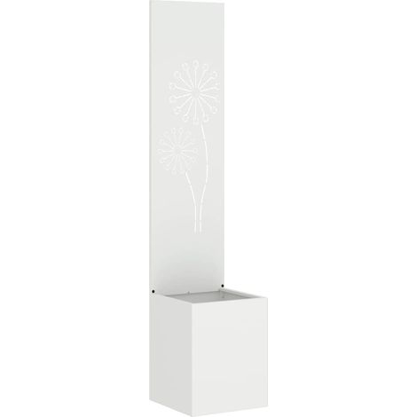 Écran de confidentialité de jardin Fretwork Blanc 32 x 140 cm (1/5)